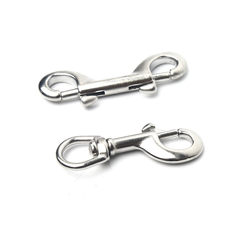 304/316 Stainless Steel Spring Gate O Rings Clip Hooks Zinc Alloy Round Metal Split Small Clamp Clasps Hook