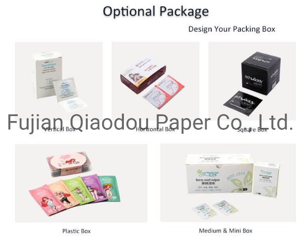 Qiaodou Hot Sale Cheap with Alcohol Anti Fog Wet Lens Glasses Cleaning Wipes Screen Wipes