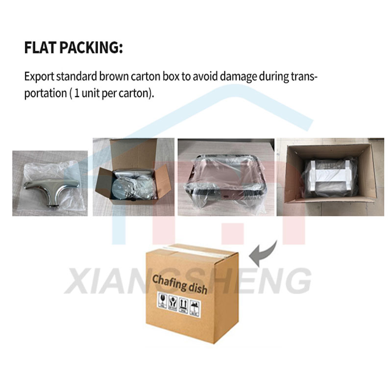 Xiangsheng Roll Top Stainless Steel Chafer Dish Restaurant Catering Set for Sale