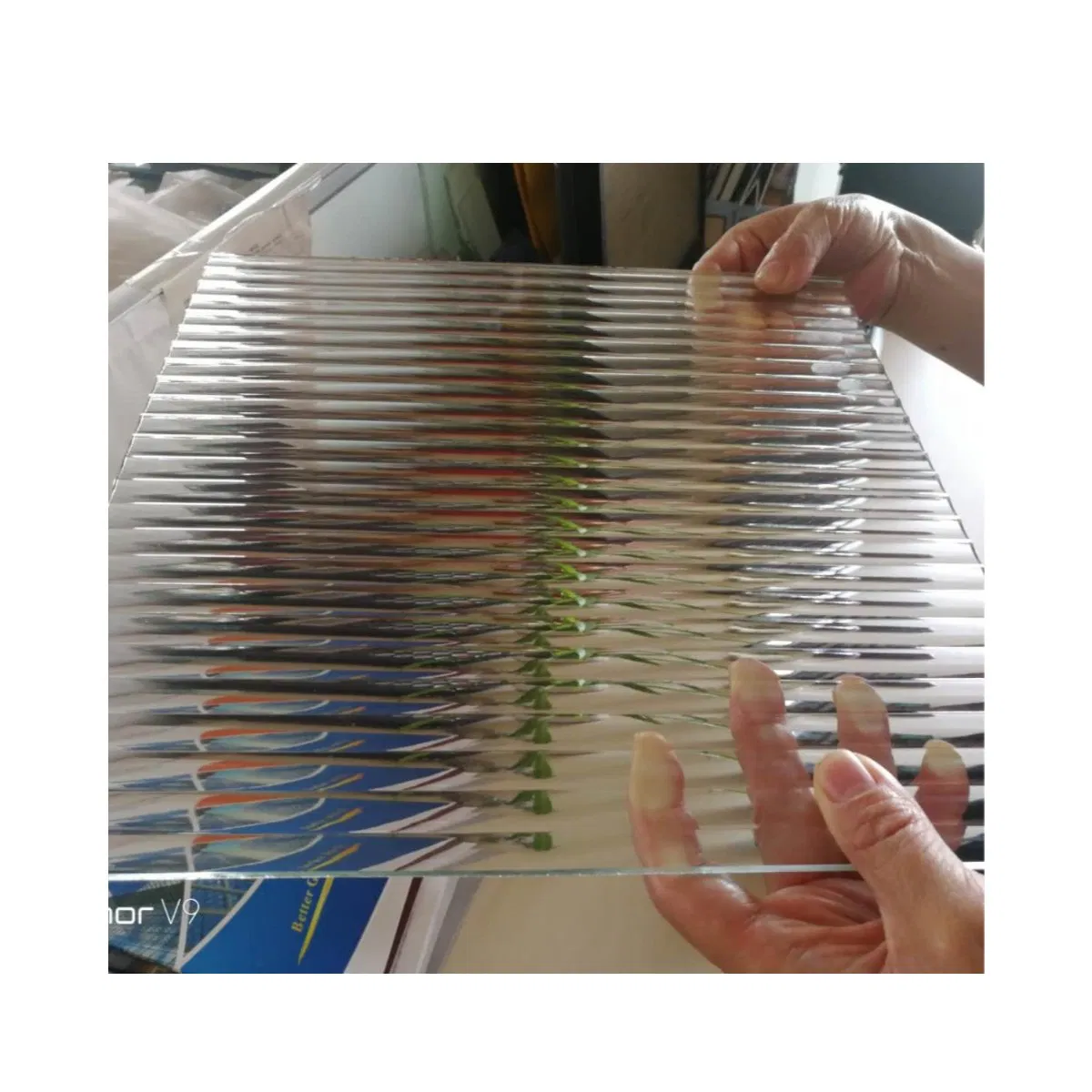 5mm 8mm Clear Extra Clear Fluted Moru Patterned Glass