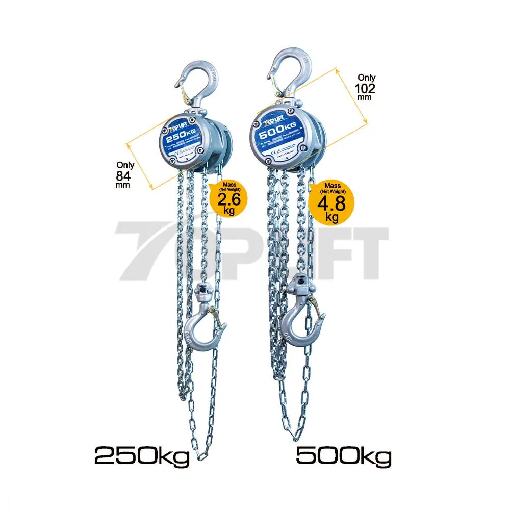 250kg Load Capacity Manual Pulley Chain Hoist Chain Block for Lifting