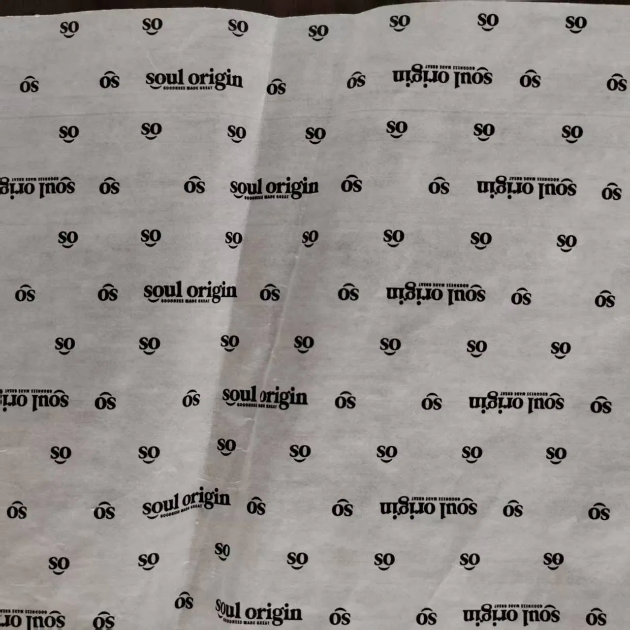 Cheap Oil-Proof Burger Wrap Baking Wax Placemat Paper