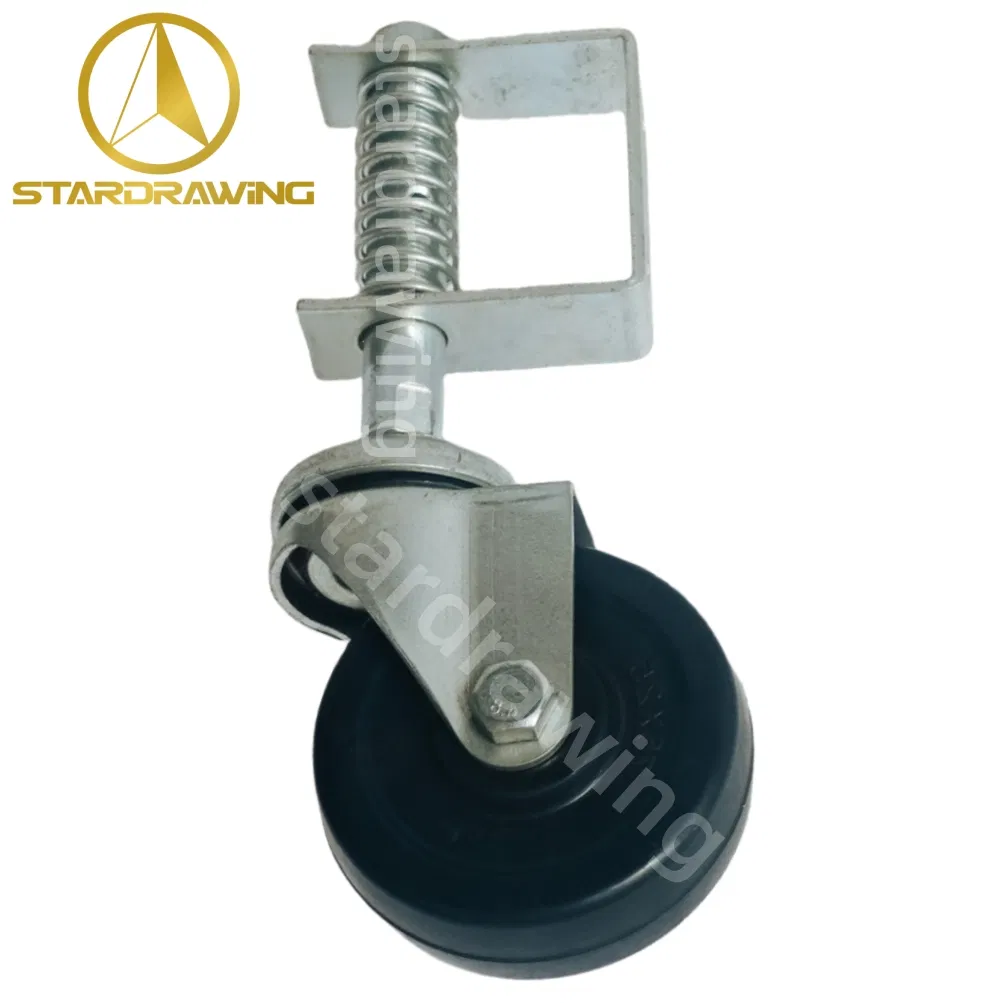 Stardrawing 3inch Shock Absorbing Fence Gate Casters Wheel Garage Door Wheel Castor