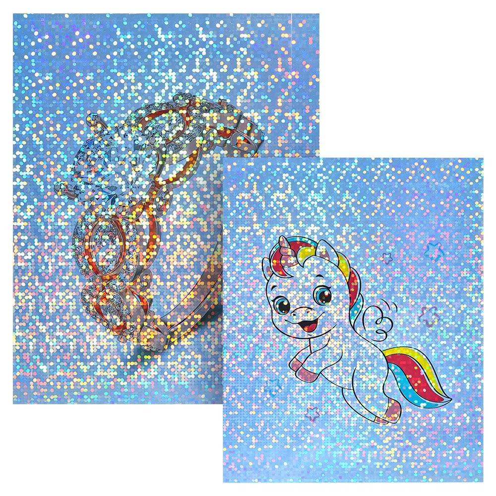 China Wholesale Printable Holographic Adhesive Label Sticker Waterproof A4 Sheet Inkjet Vinyl Sticker Paper for Laser & Inkjet Printer Bubble Pattern