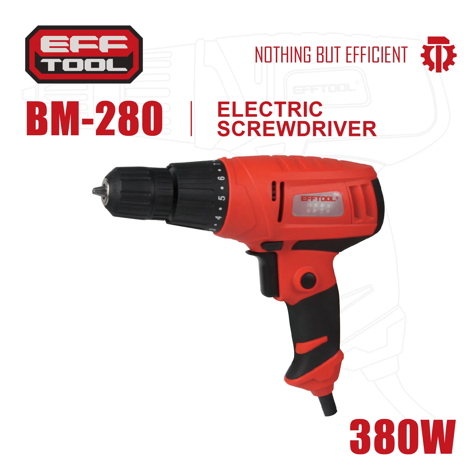 Электрический гайковерт Efftool BM-280, 230В