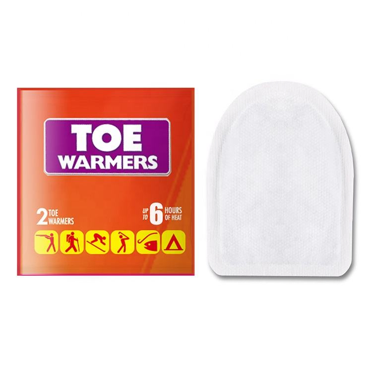Wholesale Full Adhesive Natural Heat Iron Powder Disposable Non Woven Fabric High Quality Adhesive Toe Warmer Heat Warm Patch