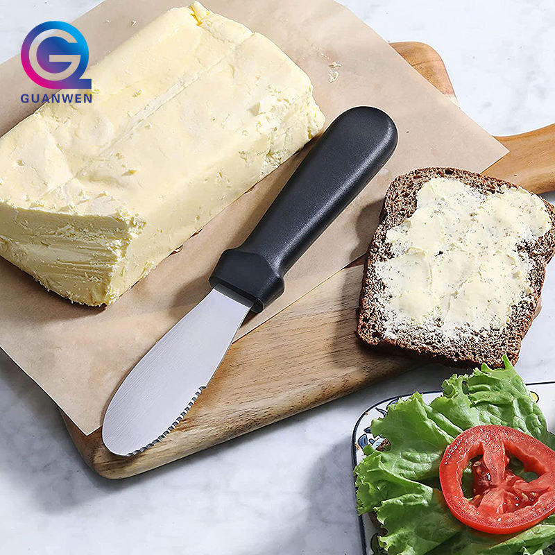 Factory Wholesale Butter Spreader Knife Kitchen Tool Stainless Steel Butter Knives Curler