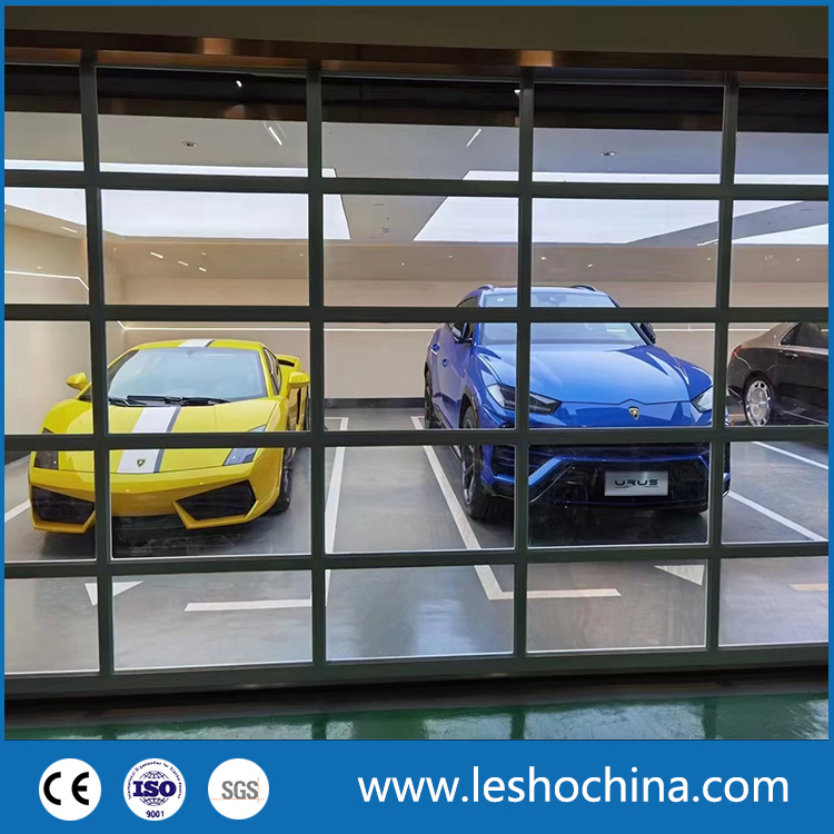 5%off Custom Modern Wholesale Lift Smart Electric Insulated Sectional Panel Glass Frameless Automatic Aluminum Garage Door