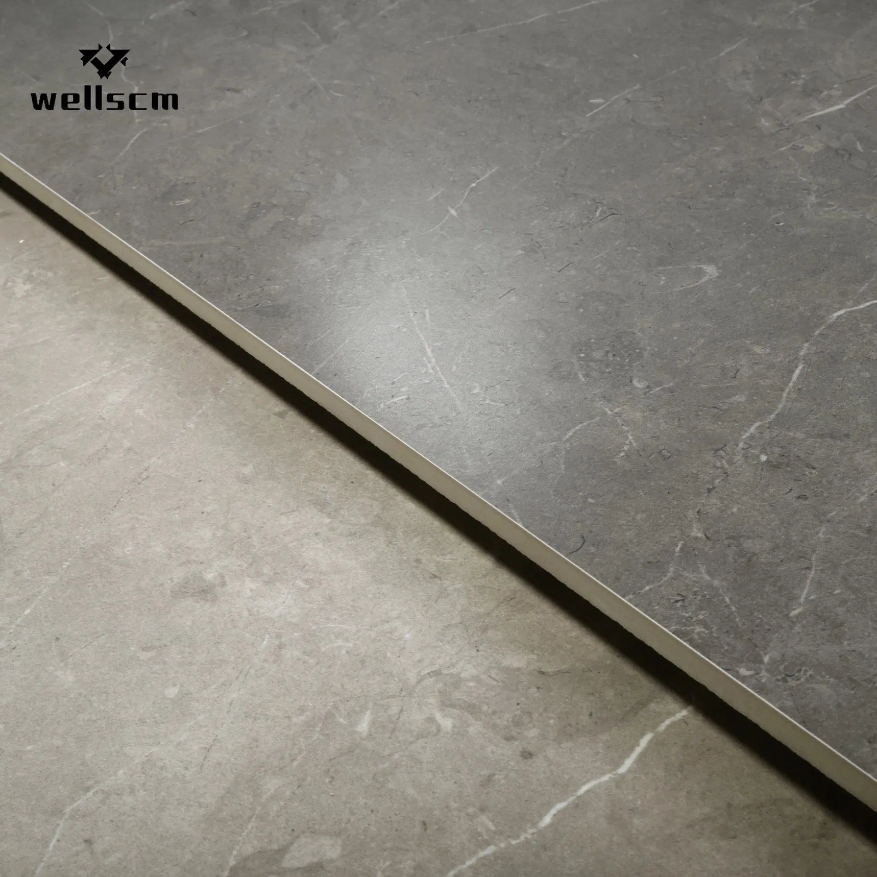 Thick Full Polished Surface Porcelain Glazed Marble Tile with Carrara Grain Light Weight