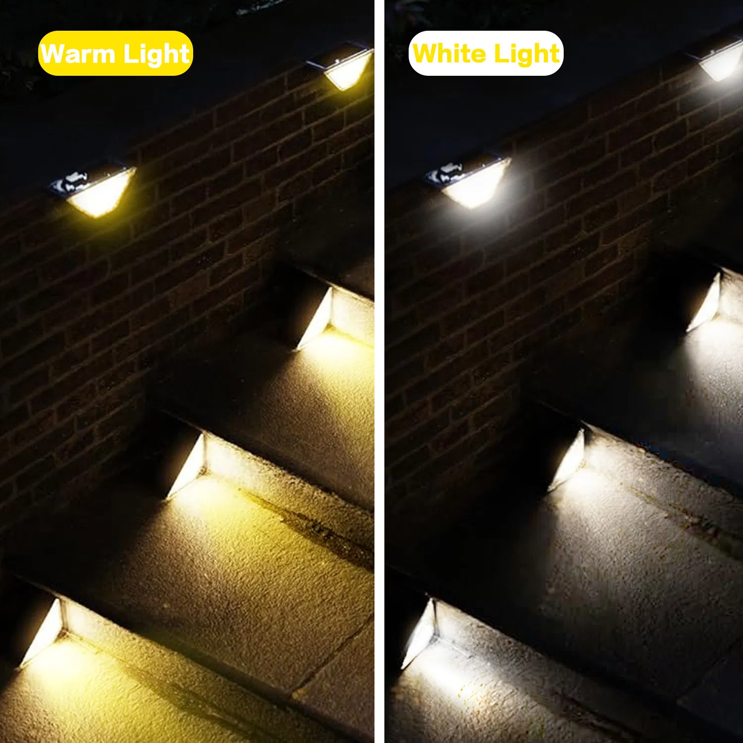 Cross-Border Solar-Powered Triangular Garden Path Solar Decoration Step Lights