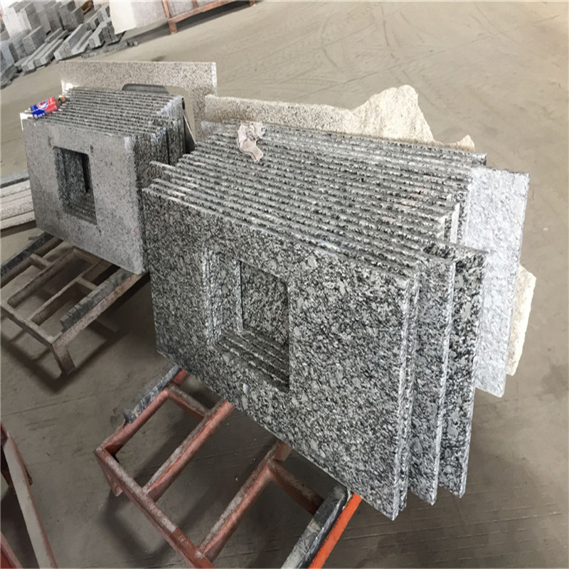 China Countertop Factory Wholesale White Mist Bathroom Tops Countertops Island Top