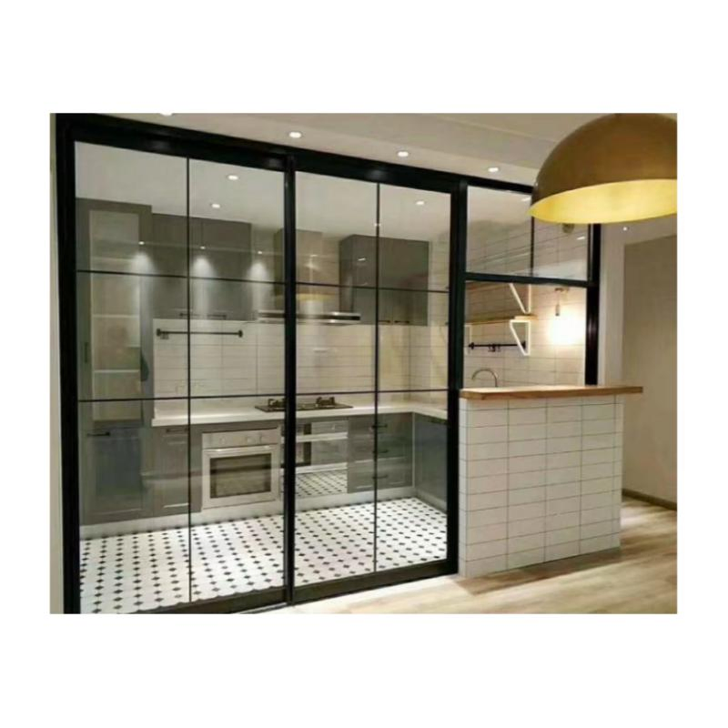 Раздвижная алюминиевая дверь для кухни и балкона