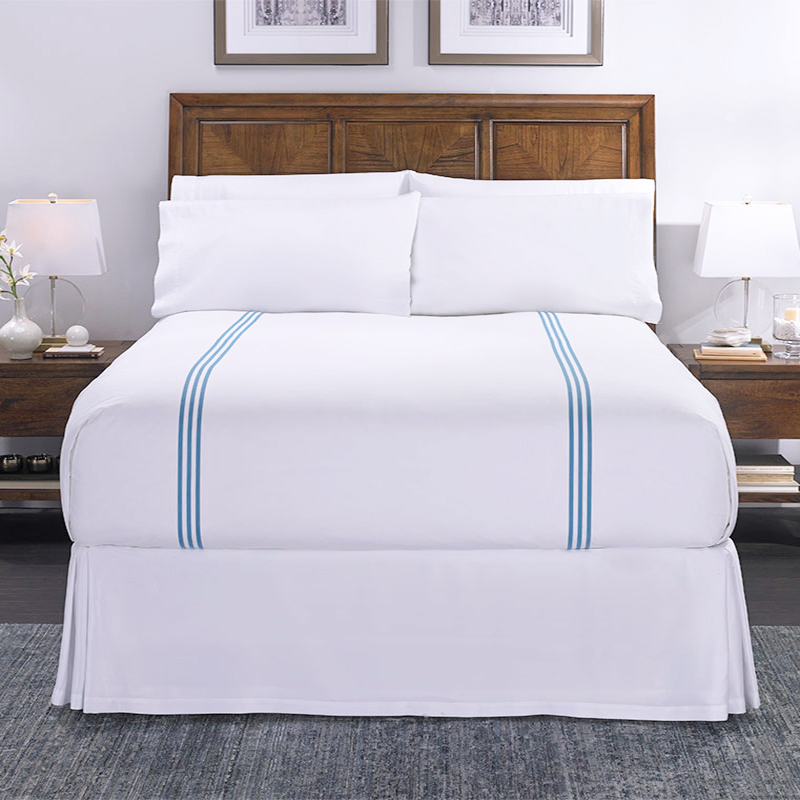 Four Season Snow or White Embroider Hotel Bedding Set King Size