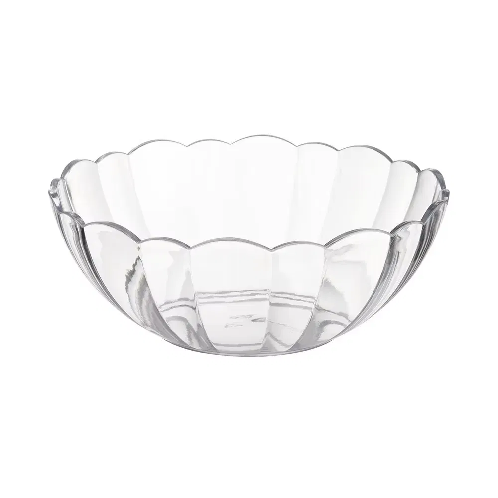 Clear Polycarbonate Square Buffet Salad Bowl Dessert Serving Bowls Food Container for Hotel Restaurant