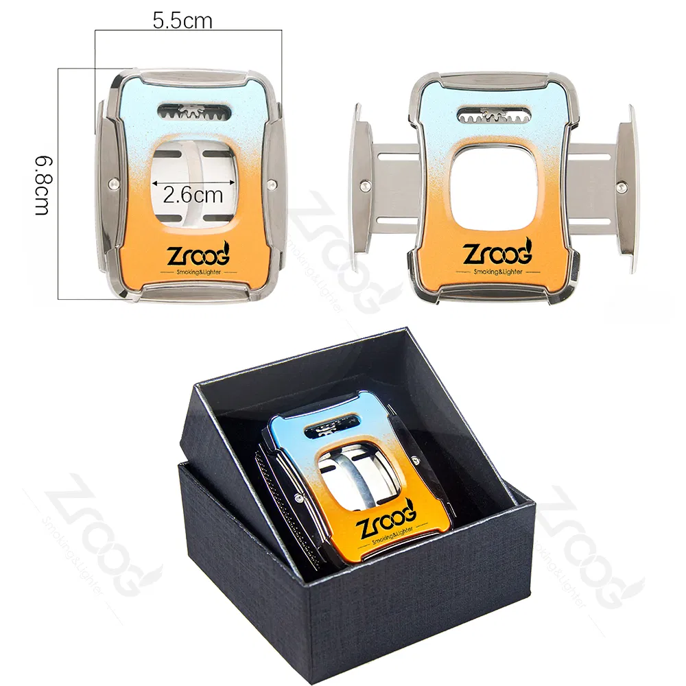 Cigar Cutter V-Cut Set Travel Smoking Accessories Kit for Men