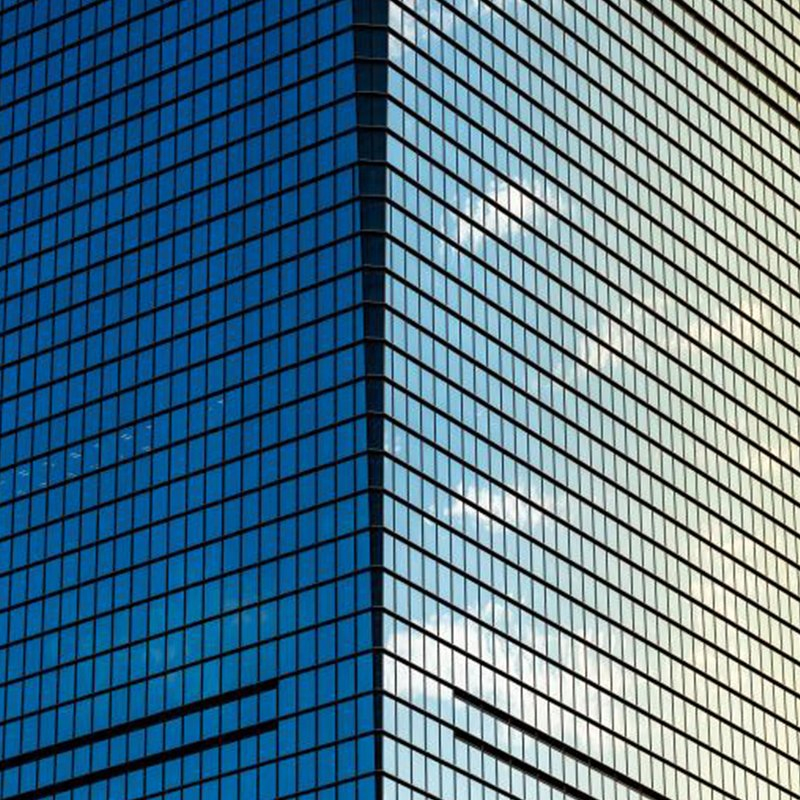 Aluminium Aluminum Profile Glass Curtain Wall with Spider Glazing for Exterior Wall Decoration of Hotels and Business Centers