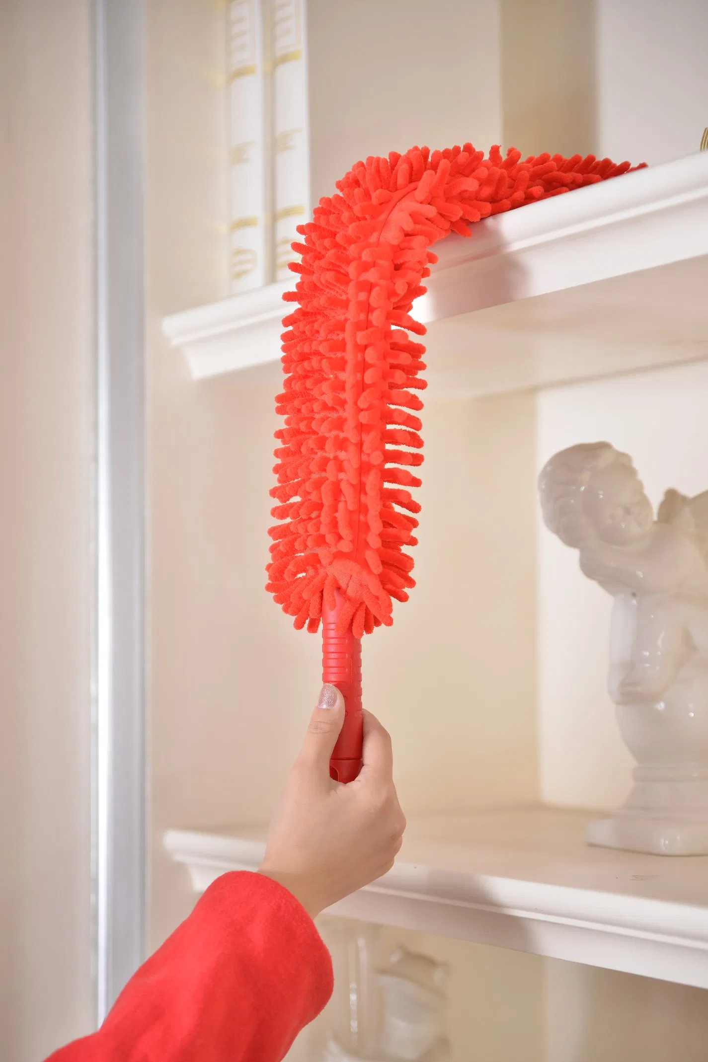 Flat Bendable Head Cleaning Cobweb Effortless Cleaning Gap Dust Clean Fans Cars The Bottom of The Cabinet or Sofa Washable Chenille Duster