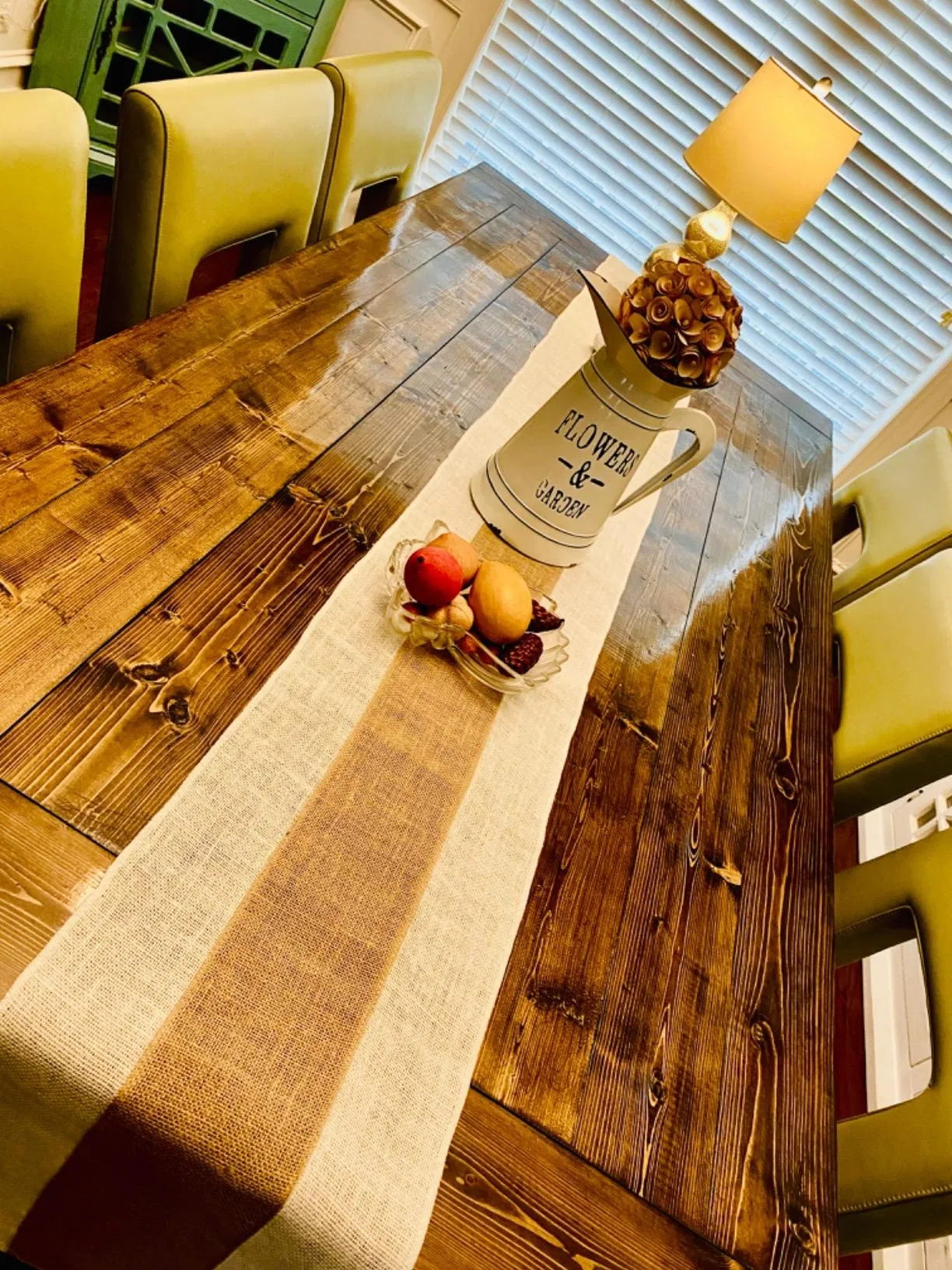 White Natural Home Decoration Burlap Table Runner