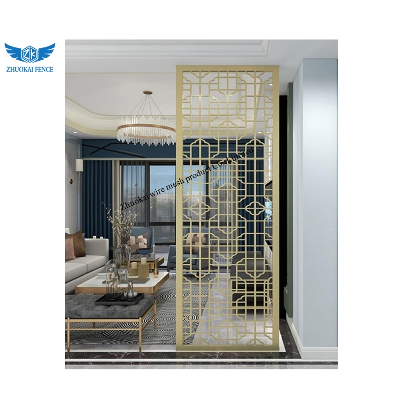 Hot Sale Indoor Decoration Removable Laser Cut Aluminum Alloy Landscape Partition Screen