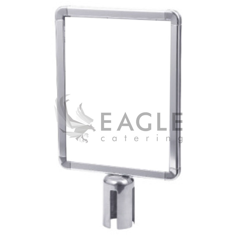 Hotel Equipment Aluminum A3 A4 Sign Post Holder