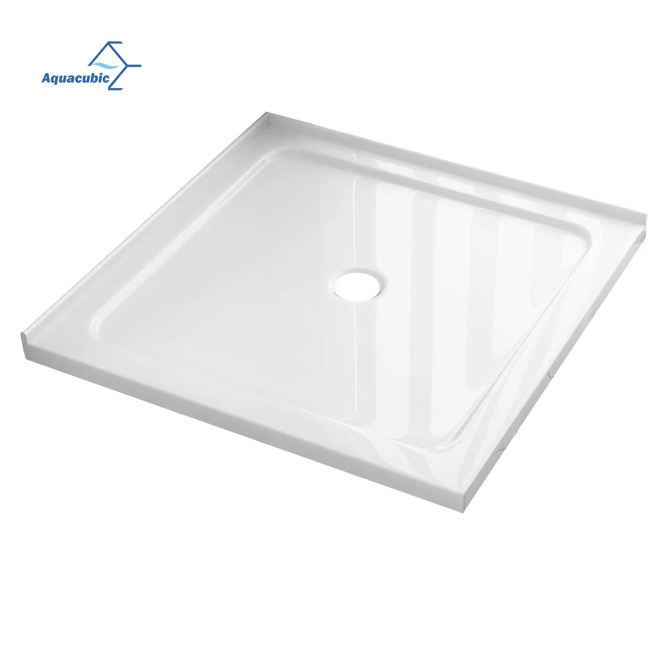 Anti-Slip Resin Shower Base Pan Anti Slip Bathroom Rectangle Shower Tray for Shower