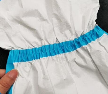 Microporous Water Resistant Boot Cover with Blue Adhesive Tape Shoe Cover with High Quality Disposable Shoe Covermaterialpp/CPE Boot Cover