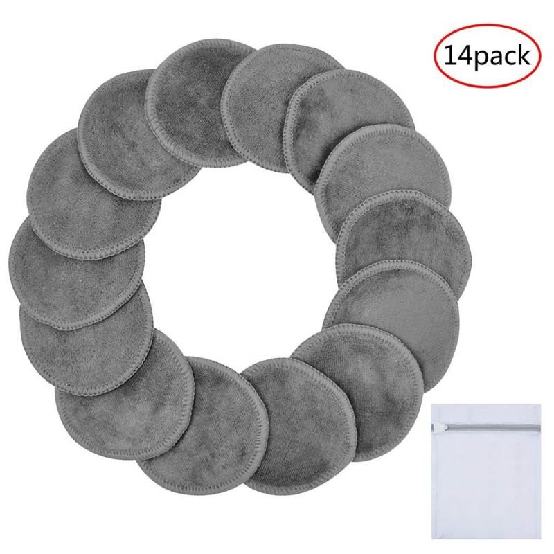 Reusable Cleaning Organic Fibre Cotton Facial Make up Remover Pads