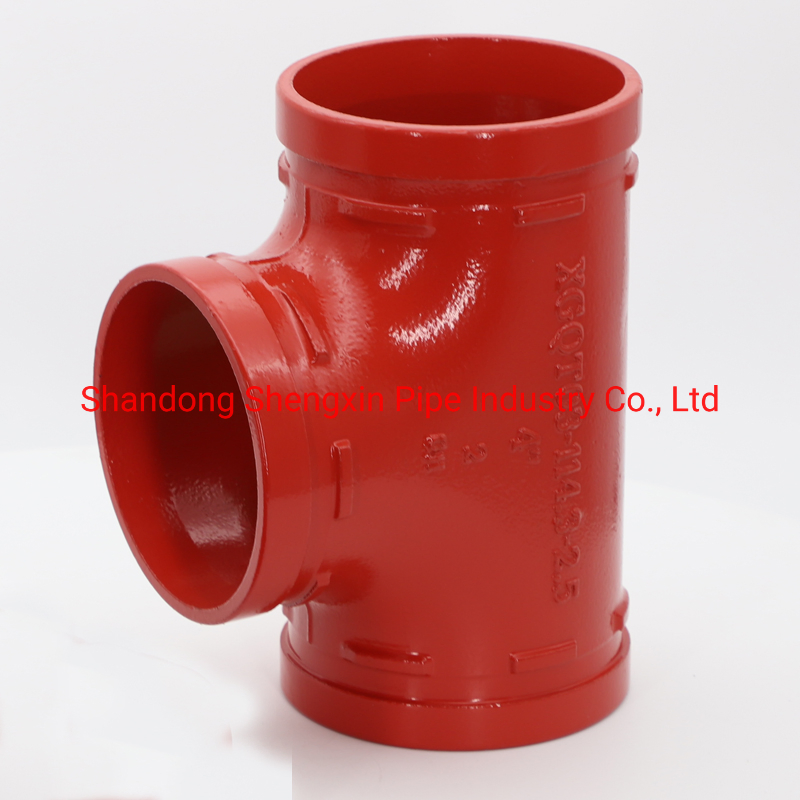 Sdsx Ductile Iron Grooved Fitting/Equal Tee FM, UL for Fire Fighting Epoxy