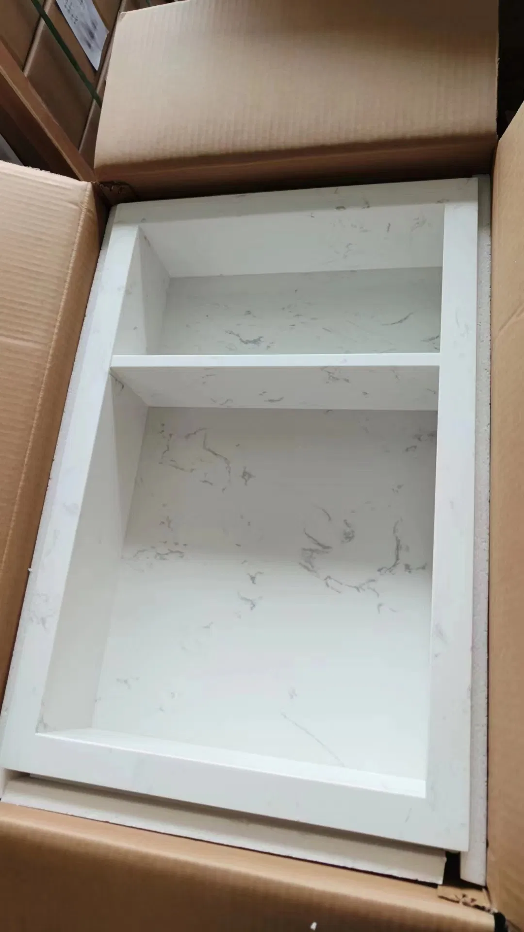 Bathroom Shelf Artificial Quartz Stone Recessed Shower Bathroom Niche