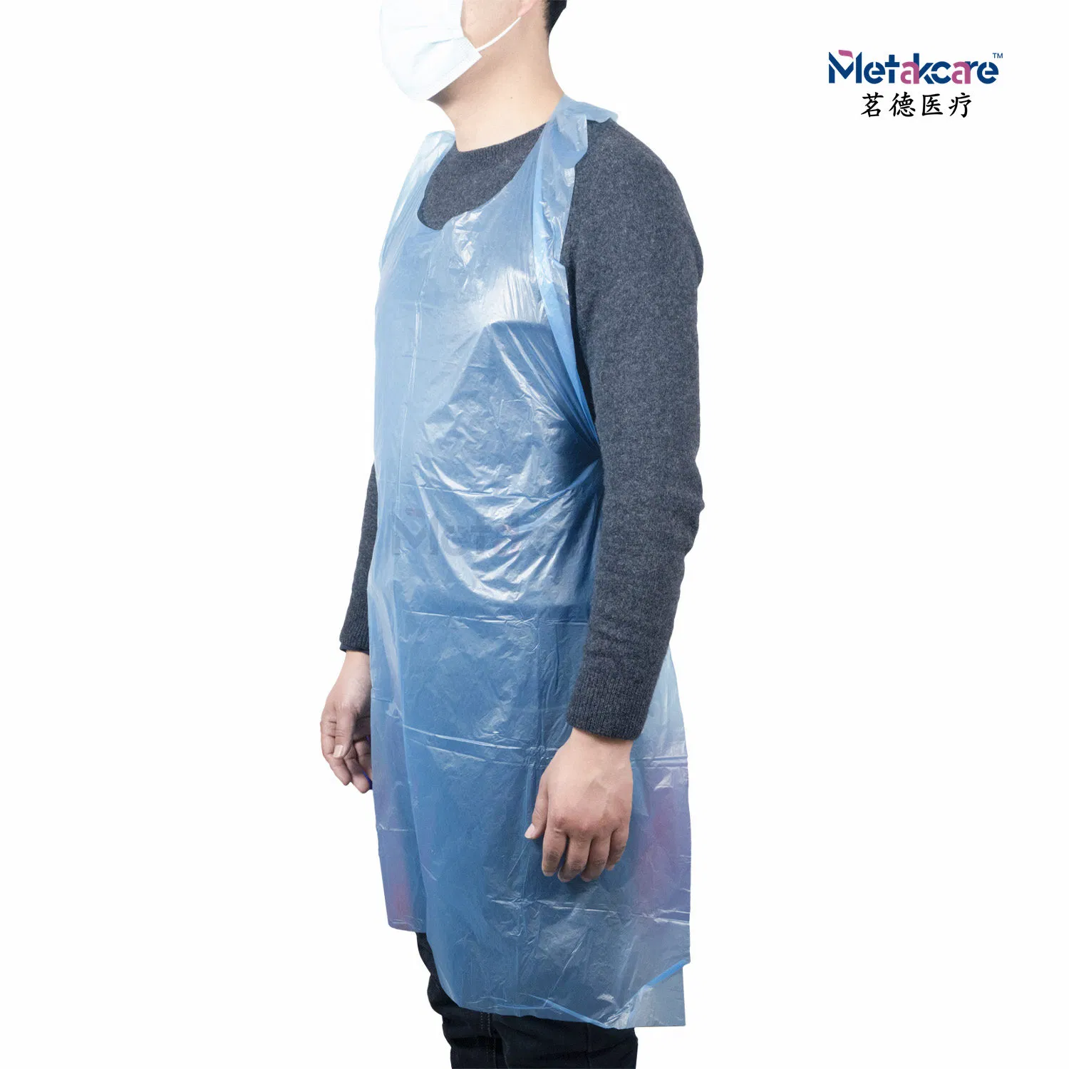 PE Plastic Apron Sleeve Covers Disposable Apron for Medical and Household