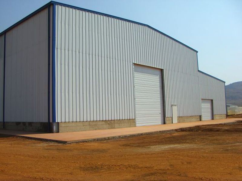Easy Installation Customized Construction Portal Prefab/Prefabricated Steel Frame Storage Metal Shed
