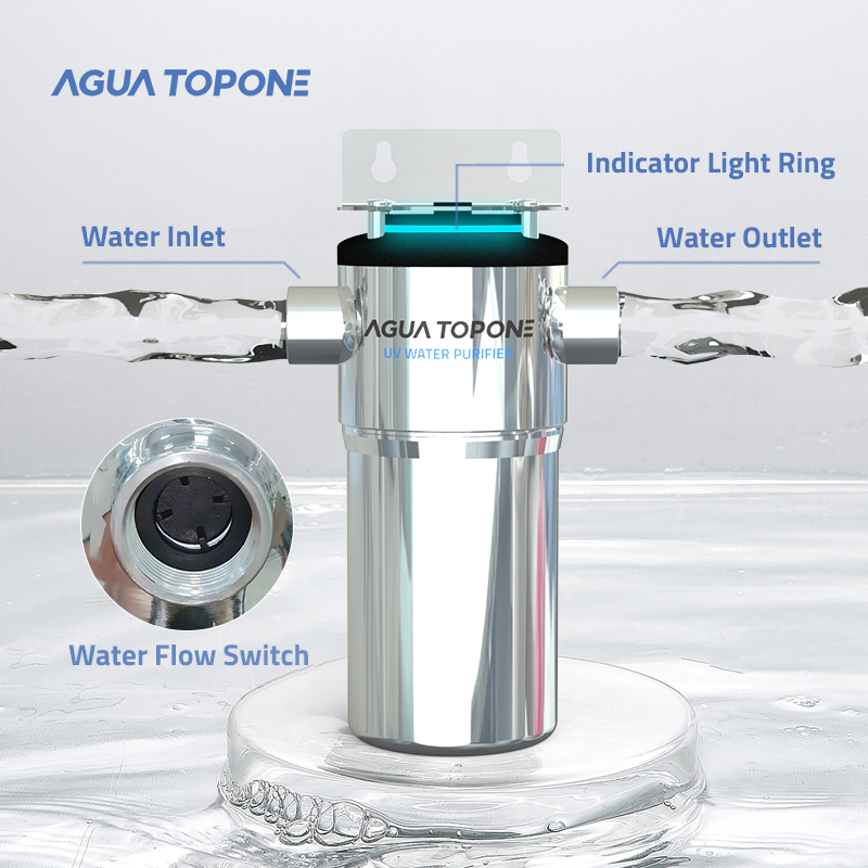 New Model 12gpm Easy-to-Install Stainless Steel Whole-House UV Water Sterilizer