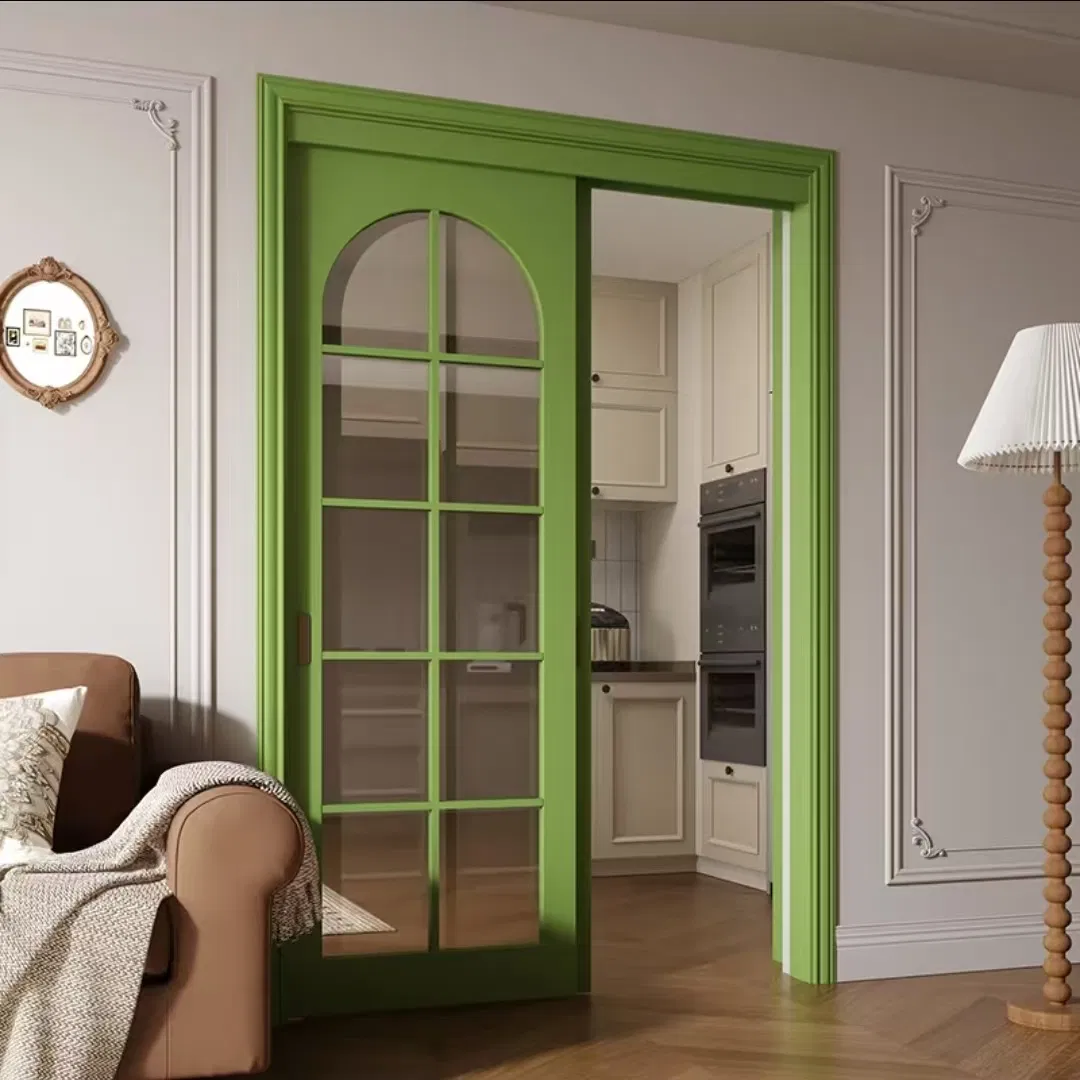 Garden Vealla Customized Security Guard Sliding Metal Wooden Glass Door