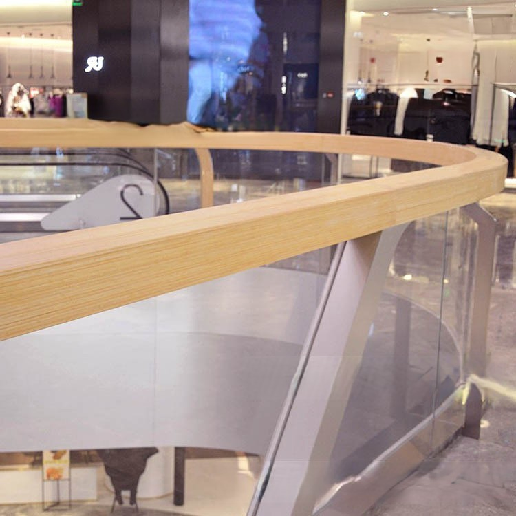 Sustainable Exterior Bamboo Handrail for Garden Terrace and Stairs