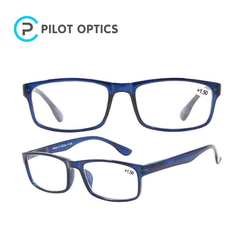 Pilot Optics Best Selling Classic Unisex Square Vision with Glass 15 Reading Glasses