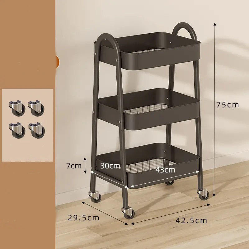 Thickened Carbon Steel Kitchen Organizer with Stylish Design