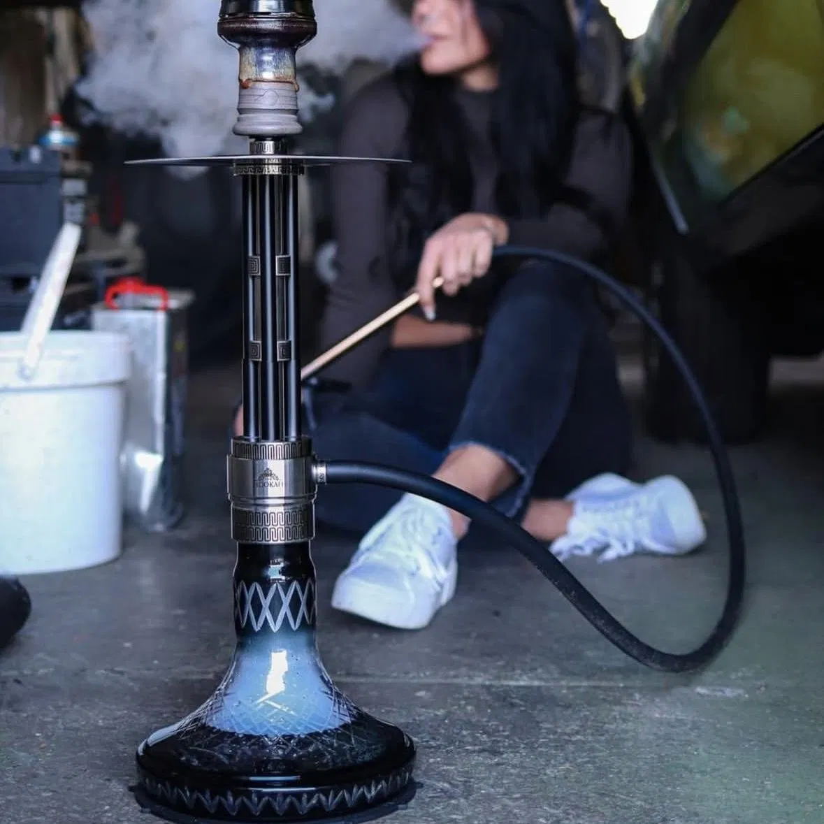 New Design High Quality Stainless Steel Single Pipe Gift Box Shisha Hookah