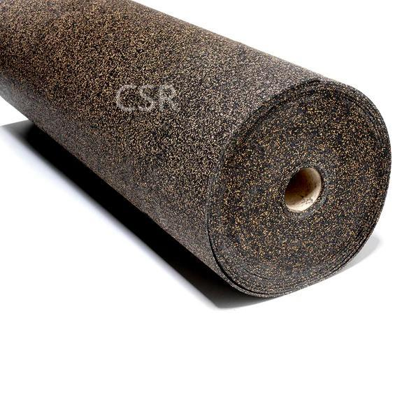 3mm Soundproof Underlay Acoustic Floor Underlayment Cork Rubber Isolation Roll for Hotel Rooms