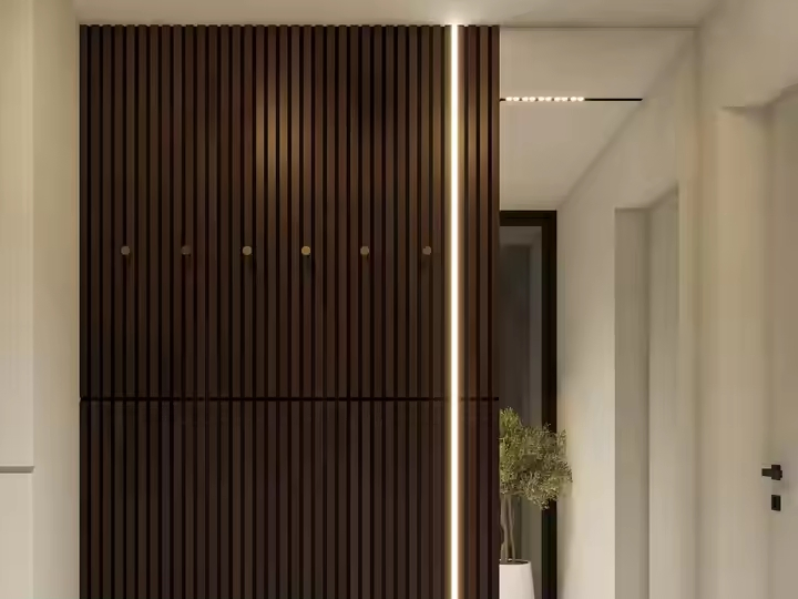 Hot Sale Cheap Low Price High Quality 2400*600*21mm Soundproof Walnut Wood Slat Acoustic Panel for Hotel