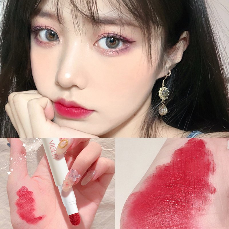 Unique Lasting Waterproof Silky Air Cushion Lipstick Makeup Creamy Velvet Matte Lipgloss