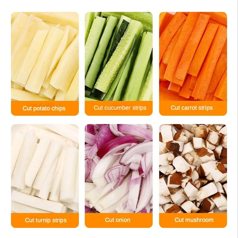 Hand Press Melon Fruit Slicer Potato Chip Making Tool Kitchen Equipment