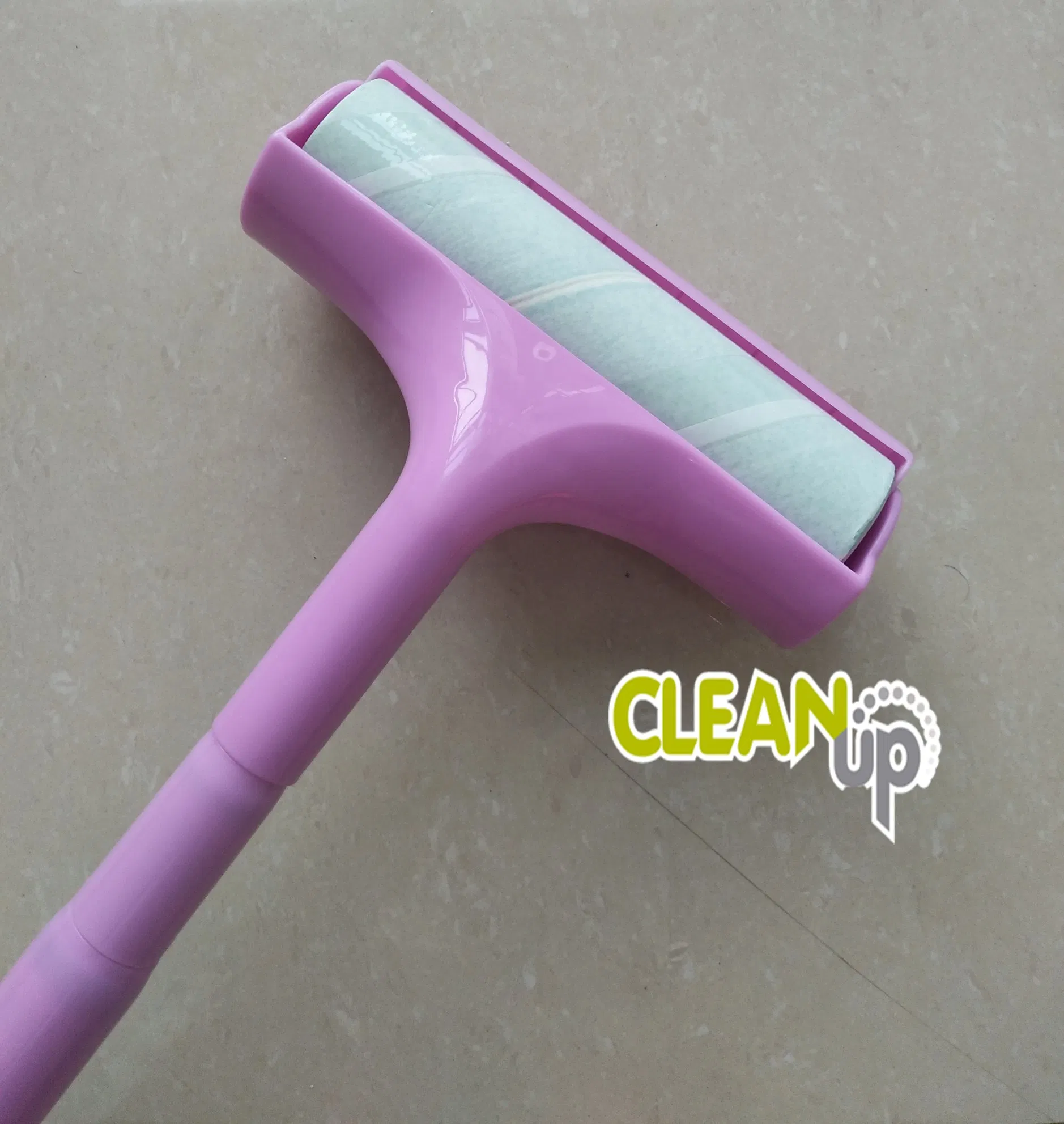 Home Use Long Handle Cleaning Floor Remover Pets Hair Paper Sticky Lint Roller