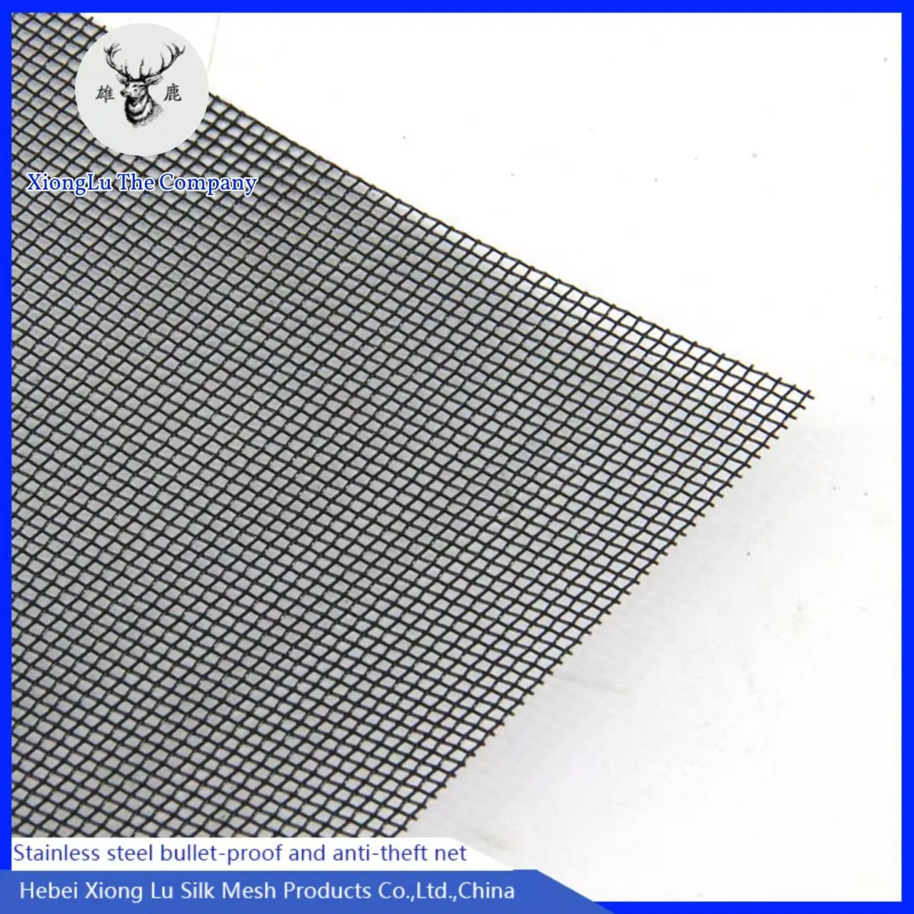1m Diameter Black Stainless Steel Window Screen Insect -Proof Net