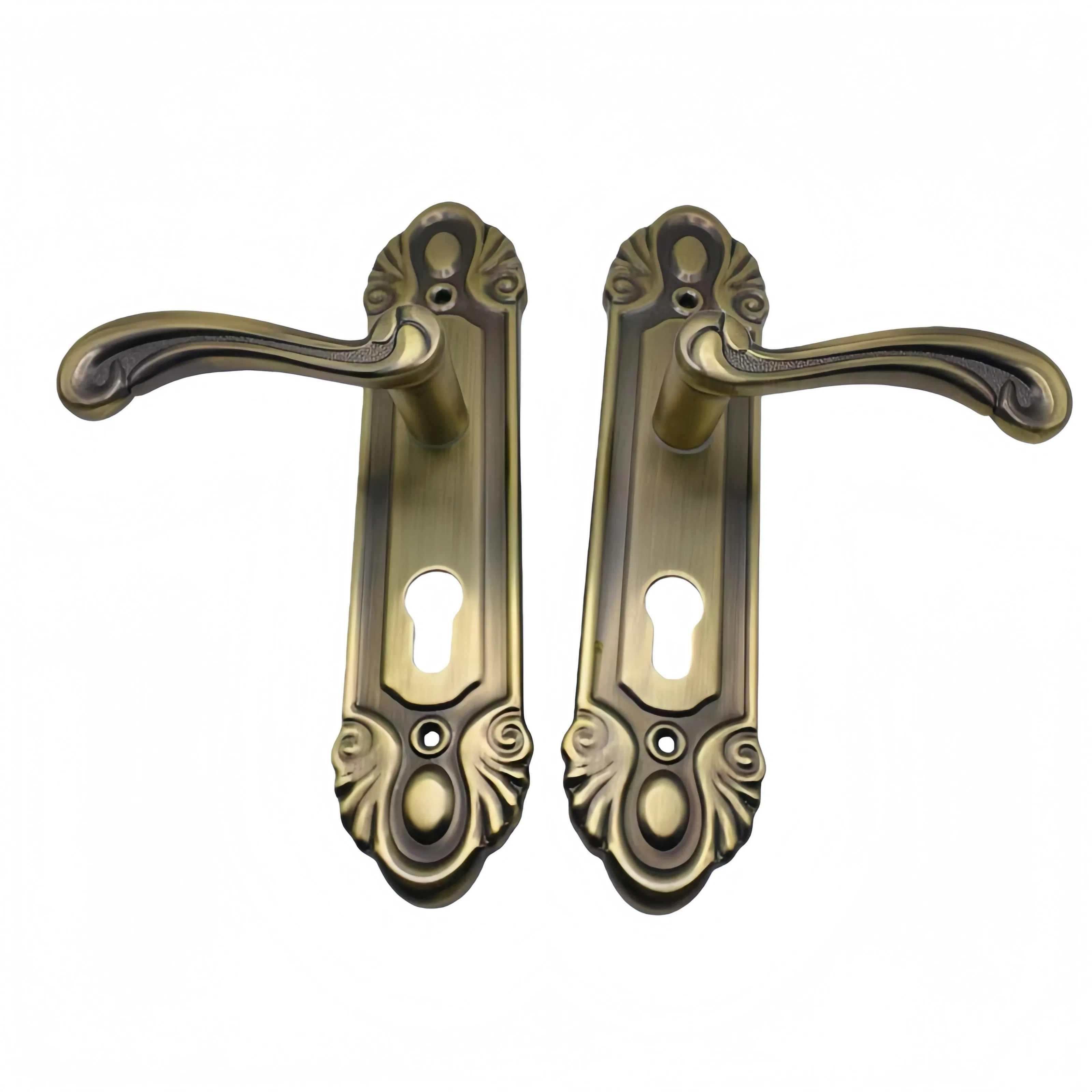 Door Accessories Hardwar Cheap Luxury Modern Style Bedroom Door Lock Metal Lever Handles Furniture Aluminium Alloy Door Handle for Interior Doors Plastic Handle