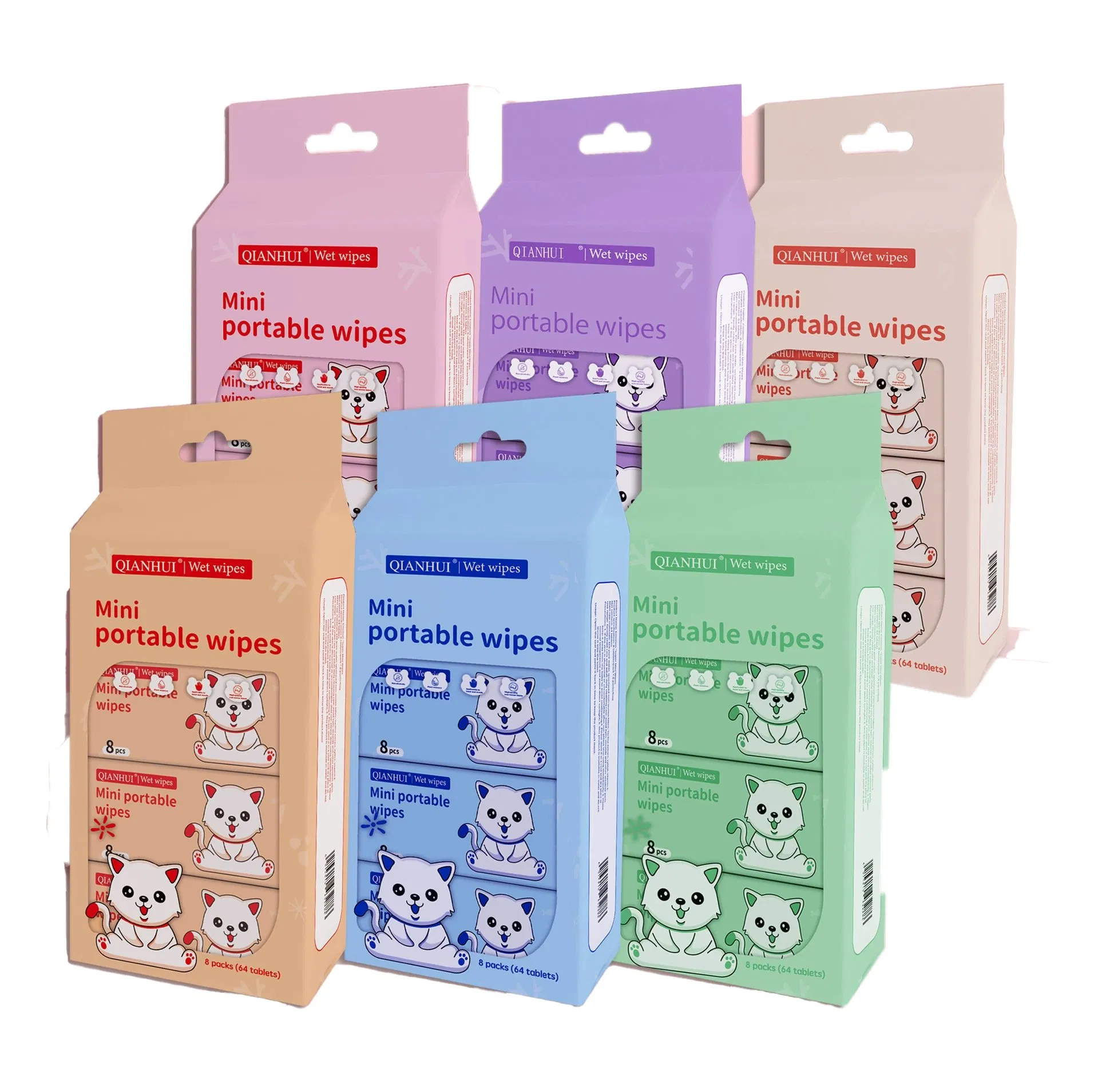 10PCS Baby Wipes Small Package OEM Water Wipes Hypoallergenic Chemical-Free Unscented Travel-Size Baby Wet Wipes