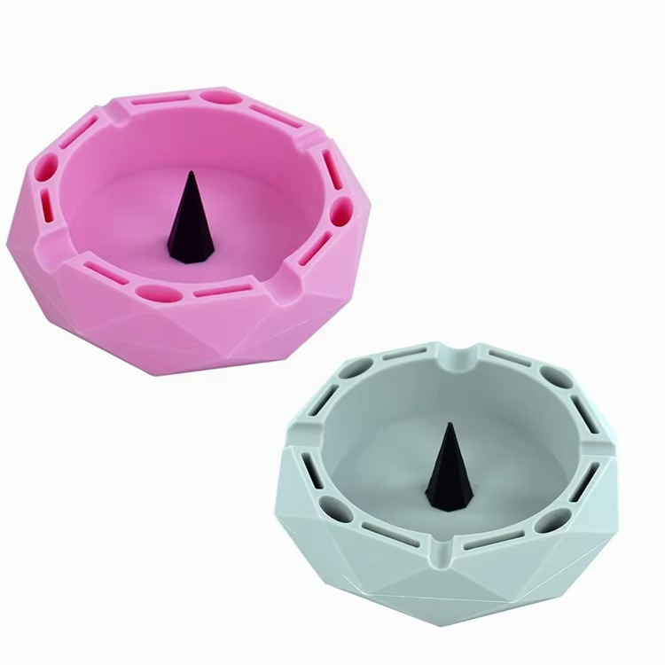 Low MOQ High Temperature Heat Resistant Cigarettes Silicone Ashtray Cigar Ashtray Silicone Ash Tray