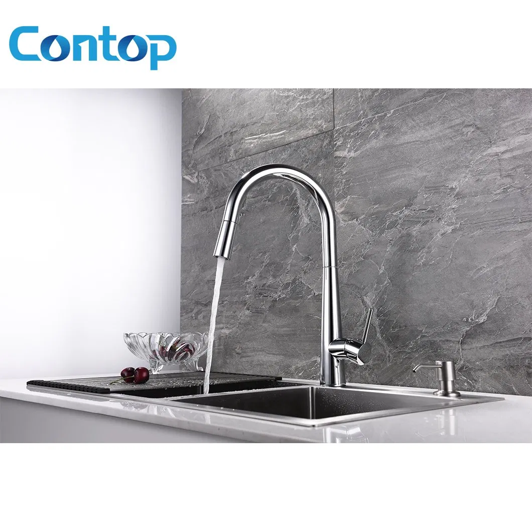 Hot Sale Lead Free Pull out Down Kitchen Sink Mixer Brass Kitchen Faucet