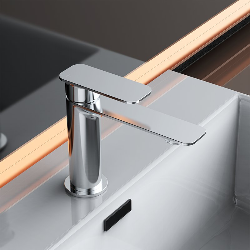 Tiema 2024 New Faucet Italian Fashion Style Brass Hot and Cold Water Outlet Basin Faucet