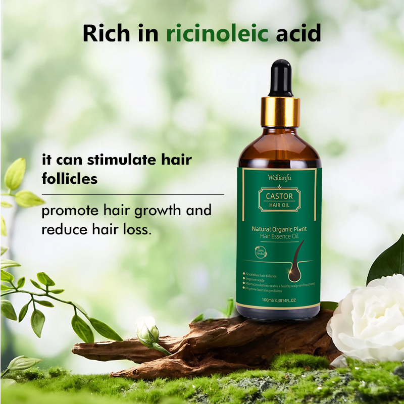 Professional Castor Oil Hair Growth Essence Strengthens Roots Repairs & Promotes Hair Growth for Optimal Hair Care
