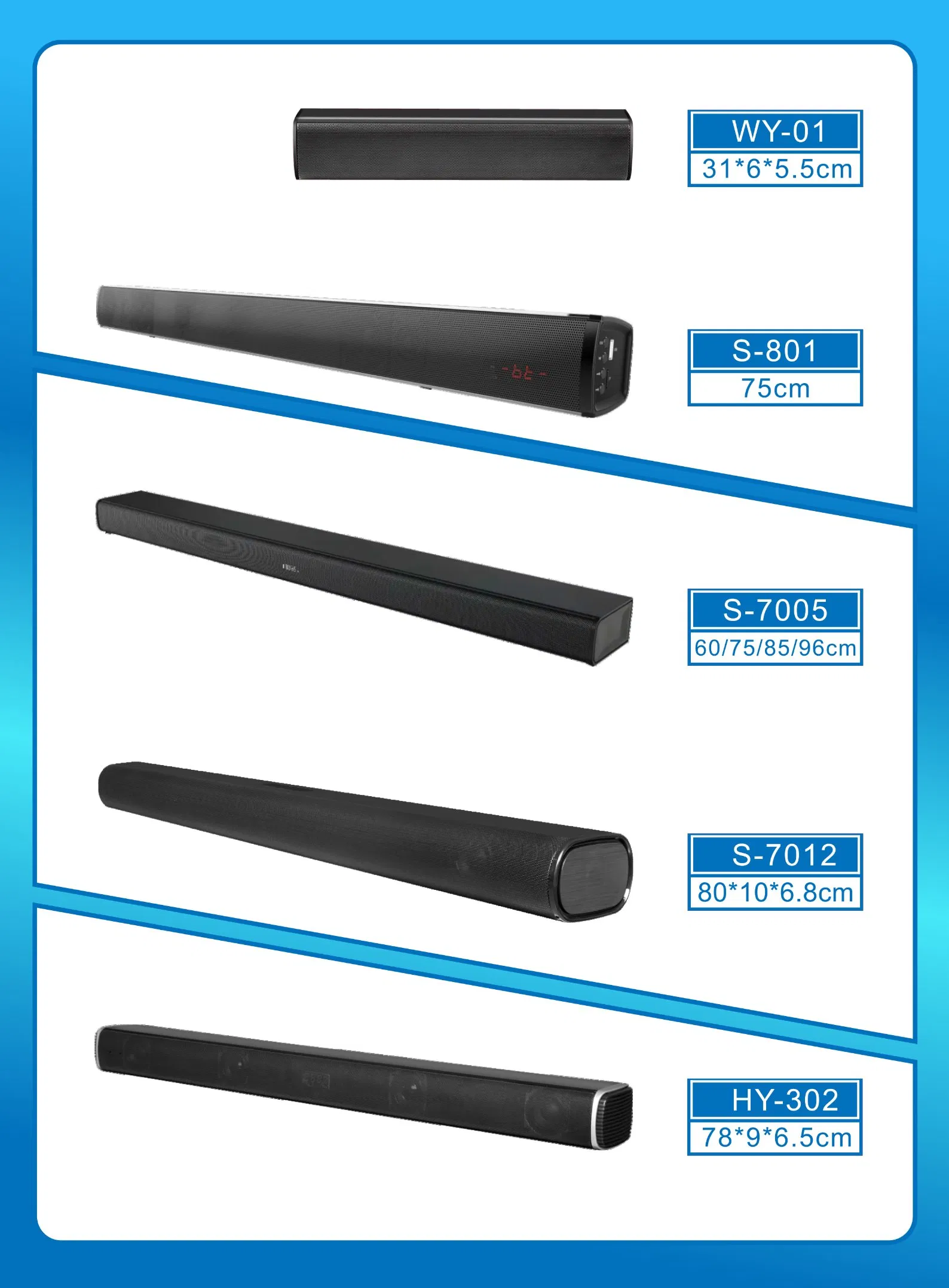 Wireless Soundbar Speakers Cheap Price with USB Bt